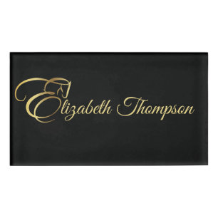Monogram Letter E Pferd in Goldfarbe Namenschild