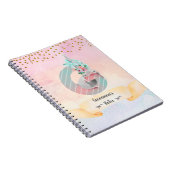 Monogram Letter G Sleepy Bunny Girl Daily Studies Notizblock (Rechte Seite)