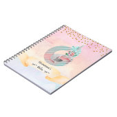 Monogram Letter G Sleepy Bunny Girl Daily Studies Notizblock (Linke Seite)