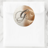 Monogram Letter G Wedding Umschlag Aufkleber (Tasche)