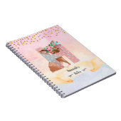 Monogram Letter H Baby Deer Girl Daily Diary Notizblock (Rechte Seite)
