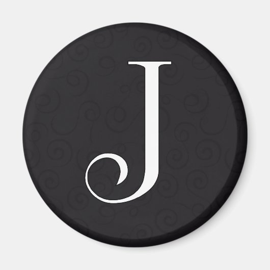 Monogram Letter J Magnet (Vorne)