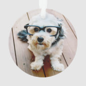 Monogram Letter K - Chalkboard and Bright Chevrons Ornament (Rückseite)