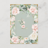 Monogram Letter L Elegantsage Green Floral