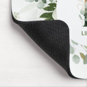 Monogram Letter L Greenerath Wreath Mouse Pad Mousepad (Ecke)