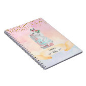 Monogram Letter L Lovely Sheep Girl Daily Study Notizblock (Rechte Seite)