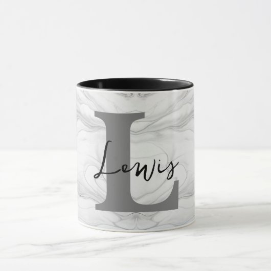 Monogram Letter L Tasse (Zentrum)