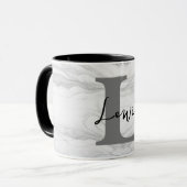 Monogram Letter L Tasse (Vorderseite Links)