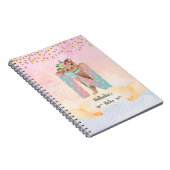 Monogram Letter N Baby Bear Girl Daily Study Notizblock (Rechte Seite)