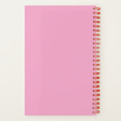 Monogram Letter Notebook - rosa Princess Design Notizblock (Rückseite)