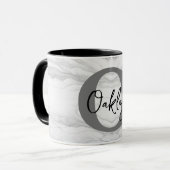 Monogram Letter O aus modernem und klassischem Mar Tasse (Vorderseite Links)