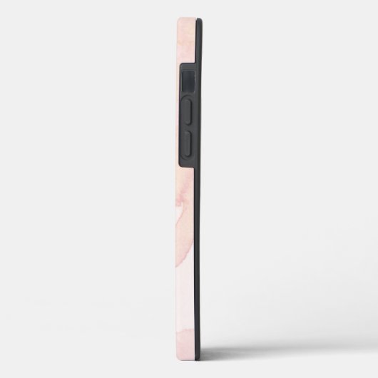 Monogram Letter O Floral Script Gold Aquarell Case-Mate iPhone Hülle (Rückseite / Links)