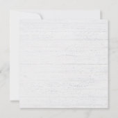 Monogram Letter Q mit Familienname-Note-Karte Mitteilungskarte (Rückseite)