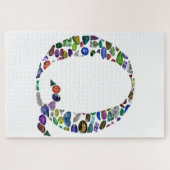 Monogram Letter Q Puzzle (Horizontal)