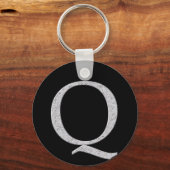 Monogram Letter Q Schlüsselanhänger (Vorderseite)
