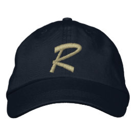 Monogram Letter R bestickt Bestickte Baseballkappe
