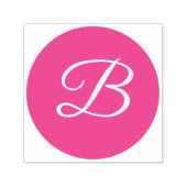 Monogram Letter Script Serif Font Text Self-inking Permastempel (Design)