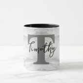 Monogram Letter T (modern und klassisch) Tasse (Zentrum)
