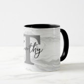 Monogram Letter T (modern und klassisch) Tasse (VorderseiteRechts)
