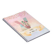 Monogram Letter V Baby Dog Homeschool Girl Notizblock (Rechte Seite)