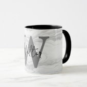 Monogram Letter W aus modernem und klassischem Mar Tasse (VorderseiteRechts)