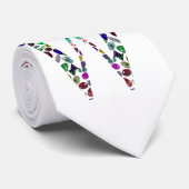 Monogram Letter W - Gemstone Initial Design Krawatte (Gerollt)