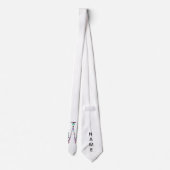 Monogram Letter W - Gemstone Initial Design Krawatte (Rückseite)