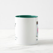 Monogram Letter Y Design und Foto Weihnachts-Tasse Tasse (Zentrum)