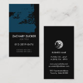 Monogram Letter Z Business Card Visitenkarte (Vorne/Hinten)