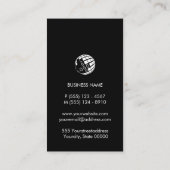 Monogram Letter Z Business Card Visitenkarte (Rückseite)