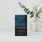 Monogram Letter Z Business Card Visitenkarte (Stehend Vorderseite)
