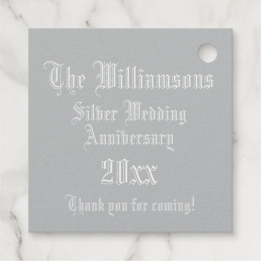 Monogram-Leuchtbrief W Geschenkanhänger (Rückseite)