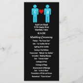 Monogram Liebe Couple Weddingprogramme Programm (Vorderseite)