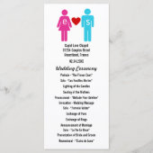 Monogram Liebe Couple Weddingprogramme Programm (Vorderseite)