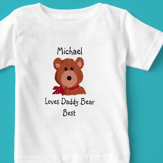 Monogram Liebe Daddy Bear Best Baby T-shirt