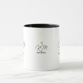 Monogram Liebe Herz für sie. Mama Tasse (Zentrum)