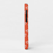 Monogram Liebe Red Heart Pattern Case-Mate iPhone Hülle (Hinten/Links)