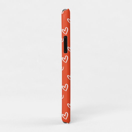 Monogram Liebe Red Heart Pattern Case-Mate iPhone Hülle (Hinten/Rechts)