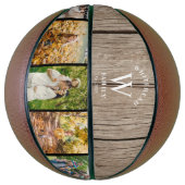 Monogram Light Wood 5 Foto Collage Basketball (Vertikal)