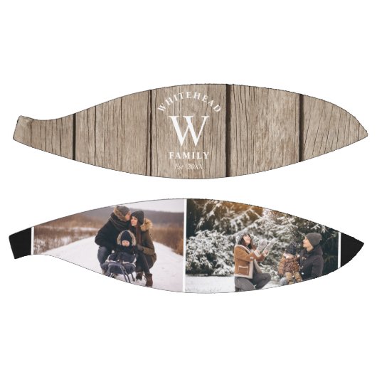 Monogram Light Wood Foto Collage Basketball (Panele)