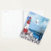 Monogram Lighthouse Watercolor Scene Planer (Anzeige)