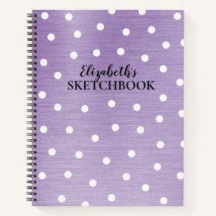 Monogram Lila Artist Sketchbook-Notebook Notizblock