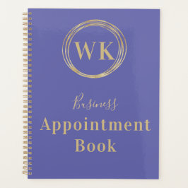 Monogram Lila Gold Business Termin Buch Planer