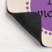 Monogram Lila Gold Circle Mousepad (Ecke)