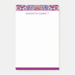 Monogram Lila Mandala Farbige Post-it®-Notizen Post-it Klebezettel