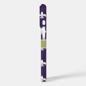 Monogram lila Olive Green White Lilie Case-Mate iPhone Hülle (Rückseite / Links)