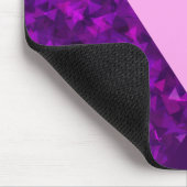 Monogram Lila Pink Geometric Mousepad (Ecke)