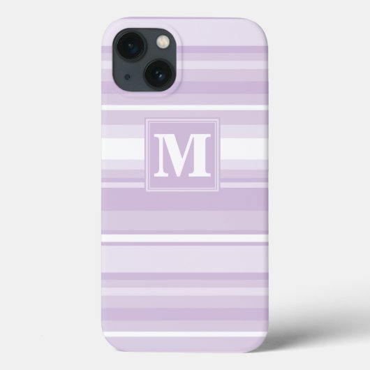 Monogram lila Streifen Case-Mate iPhone c Case-Mate iPhone Hülle (Rückseite)