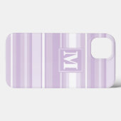 Monogram lila Streifen Case-Mate iPhone c Case-Mate iPhone Hülle (Rückseite (Horizontal))