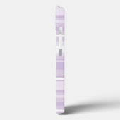 Monogram lila Streifen Case-Mate iPhone c Case-Mate iPhone Hülle (Rückseite / Links)